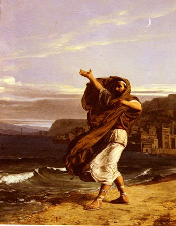 Démosthène s’exerçant à la parole par Jean-Jules-Antoine Lecomte du Nouÿ (1842-1923)