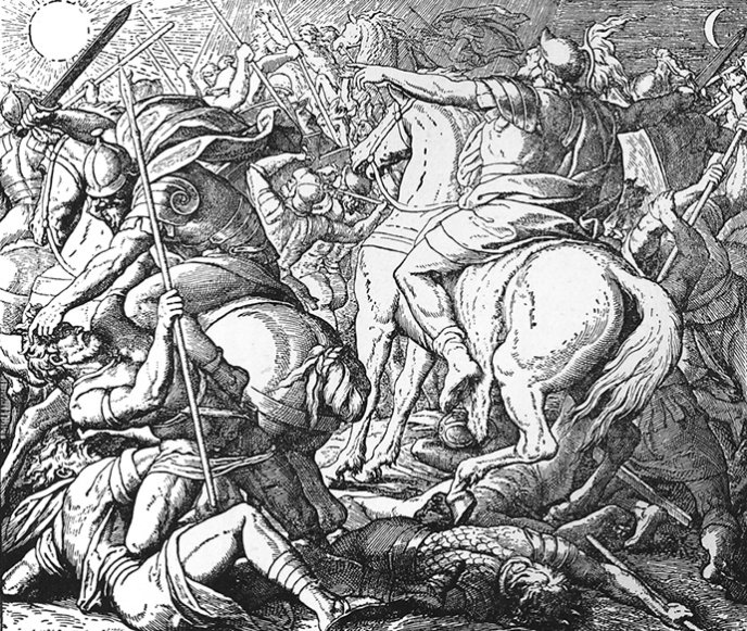 Engraving by Julius Schnorr von Carolsfeld, "Die Bibel in Bildern", 1860