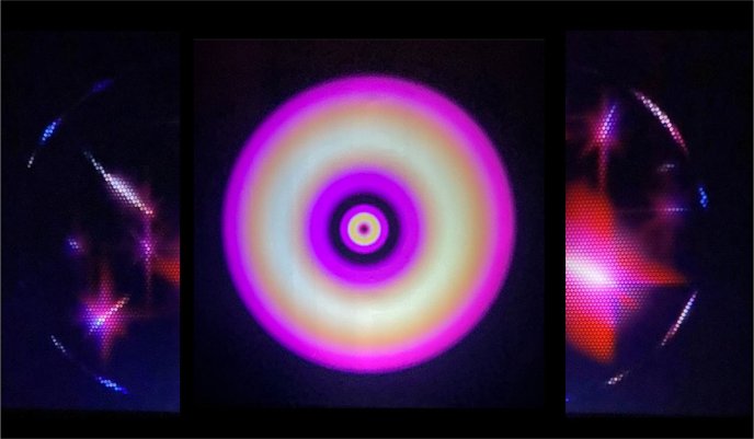 Illustration (Chadi Abo/Convergences Créations) du colloque sur la "Diffractions quantiques : arts et sciences en dialogue"