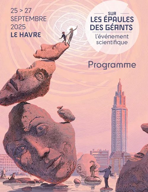 Visuel de présentation du festival du Havre "Sur les épaules des géants", édition 2025