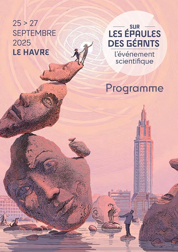 Visuel de présentation du festival du Havre "Sur les épaules des géants", édition 2025