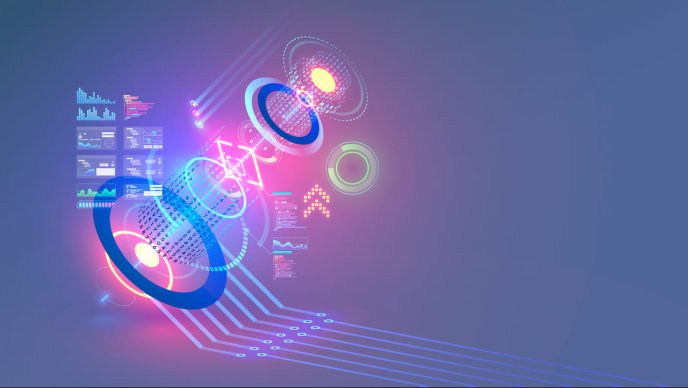 Interface de réalité virtuelle 3d futuriste numérique