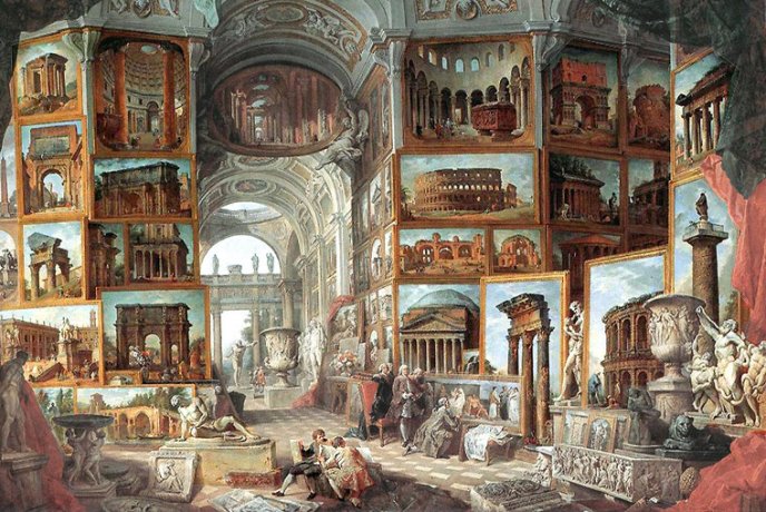 Peinture "Rome antique" de Giovanni Paolo Pannini