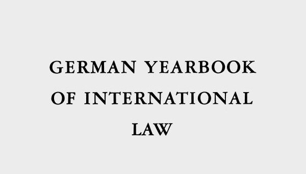 Afficher l'image en plein écran : Couverture du journal "German Yearbook of International Law"