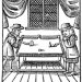Drawing of two people playing