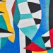 Artistic creation, abstract mural painting