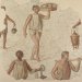 Mosaïque : Préparatifs d’un banquet Carthage 180-190 après J.-C.