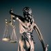 Statuette representing Justice, from behind