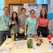 Five members of the Chemistry of Biological Processes Laboratory team at fête de la science 2022