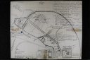 Plan de Palmyre avec texte explicatif, « Le plan-memento me servait à faire visiter les ruines de Palmyre quand j’étais curé de Palmyre ». [Vers 1939]. Archives du Collège de France, Fonds Starcky, Jean, 87 CDF 17/22