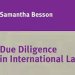 Cover of Pr Samantha Besson's book "Due Diligence in International Law"