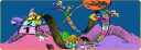 Colored frieze of numbers
