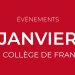 Vignette événements de janvier au Collège de France