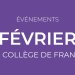 Vignette événements de février au Collège de France