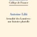 Couverture de l'édition imprimée de la leçon inaugurale du Pr Antoine Lilti