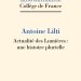 Cover of the printed edition of Prof. Antoine Lilti's opening lecture