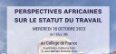 AFDT conference at Collège de France
