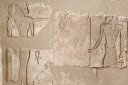 Engraved stone with hieroglyphs
