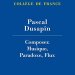Cover of the printed edition of Prof. Pascal Dusapin's opening lecture