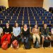 Les étudiants de parcours CPES et Mme Emmanuelle Porcher dans l'amphithéâtre du Collège de France