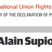 Entretien du Pr Alain Supiot sur le 80e anniversaire de la Déclaration de Philadelphie, publié dans la revue "International Union Rights"