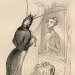 Dessin d'un insecte habillé en costume regardant son reflet humain dans un miroir
