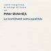 Couverture de l'édition imprimée de la leçon inaugurale du Pr Peter Sloterdijk