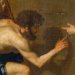 Shepherd reading, detail from Les Bergers d'Arcadie (Et in Arcadia ego) by Nicolas Poussin
