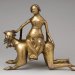 Phyllis straddling Aristotle, bronze Aquamanile (late 14th-early 15th century), New York, Metropolitan Museum of Art, Robert Lehman Collection