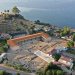 Vue aérienne du sanctuaire d'Amarynthos en 2020 (site archéologique)