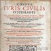 Page du "Corpus juris civilis" de Justinien