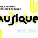Musique ! La Philarmonie au Collège de France 2025-2026