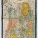 Carte ancienne colorée de la Chine avec des caractères chinois et des régions délimitées en couleurs.