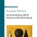 Couverture de l'édition imprimée de la leçon de clôture de Claudine Tiercelin  "De nouveaux défis pour la métaphysique"